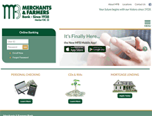 Tablet Screenshot of merchantsandfarmers.com